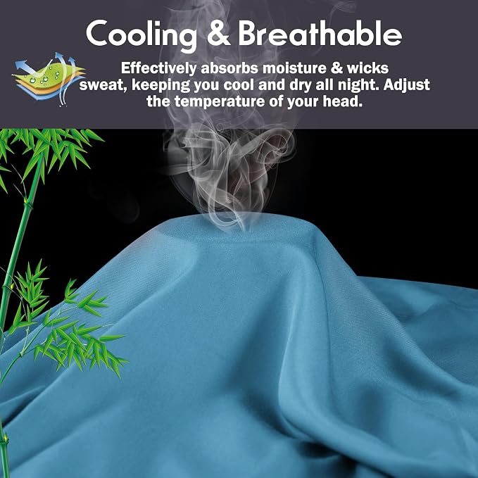 Body Pillowcase with Zipper Cooling Viscose from Bamboo Zippered Pillowcases - Image 3