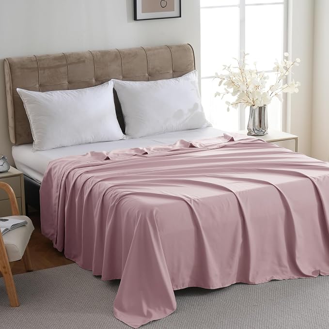 ZPECC Bulk Flat Sheets Only Full Size 6 Pack, Easy Sort Top Bed Sheet by - Image 2