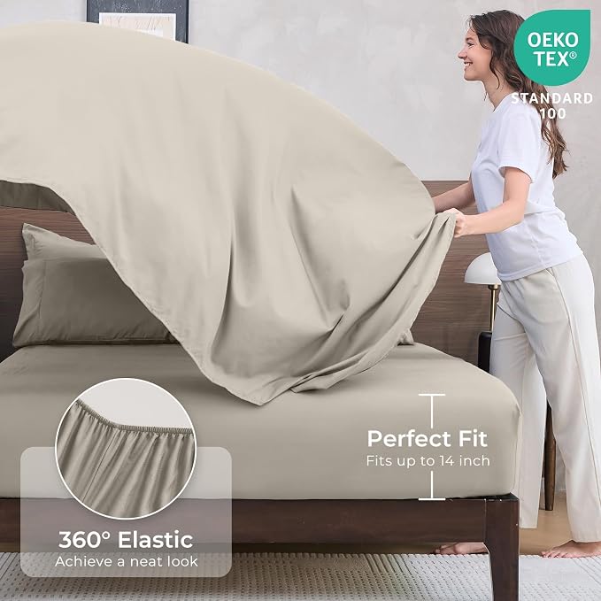 HEVUMYI Linen Twin Comforter Set - Image 5