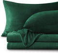 BEDELITE Flannel Sheets Queen Size Dark Green by BEDELITE