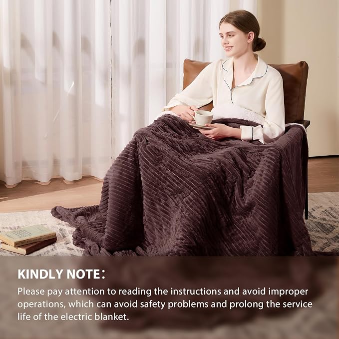 Homemate Electric Heated Blanket Full Size - Image 6