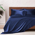 MR&HM Satin Bed Sheets, King Size Sheets Set by MRHM