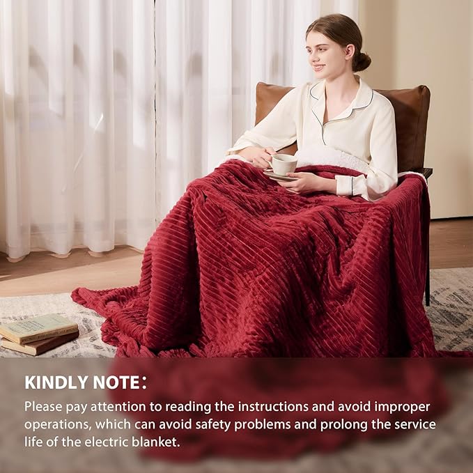 Homemate Electric Blanket King Size- 100"x90" Heated Blanket King Size - Image 6
