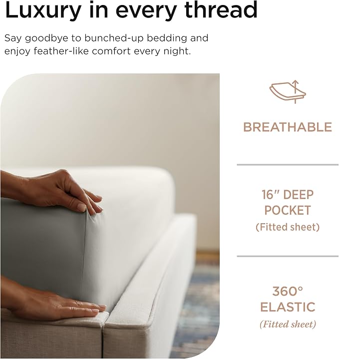 Threadmill Luxury 800 Thread Count 100% Cotton Sheets - Image 3