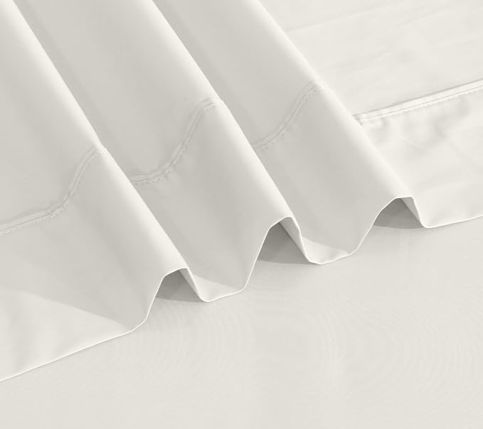 RUVANTI 100% Cotton Sheets – Queen Size Percale Bedding, Cooling & Breathable - Image 8