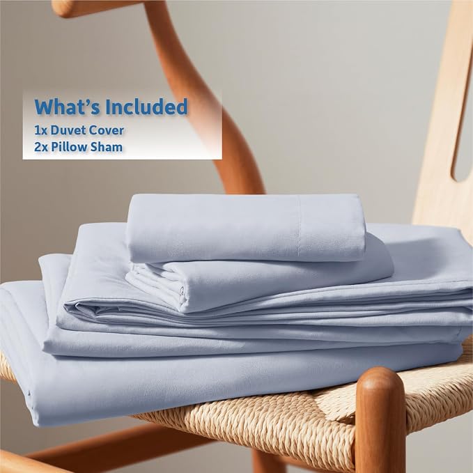 Nestl Ice Blue Duvet Cover King Size - Image 9