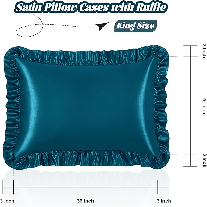 Homiest Ruffle Satin Pillowcase - Image 3