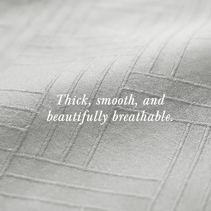 Threadmill California King Size Sheets | 800 Thread Count Jacquard Celine Light - Image 7