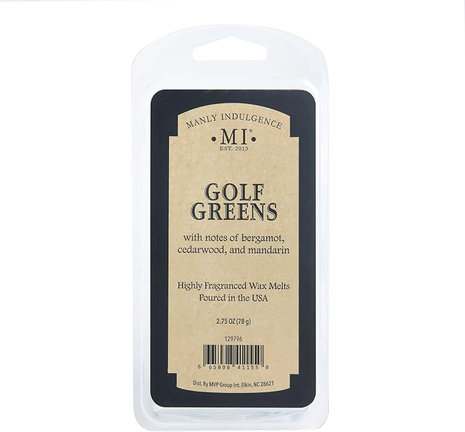 Manly Indulgence Golf Greens Scented Wax Melts, Wax Melt Warmer Cubes, Long - Image 4