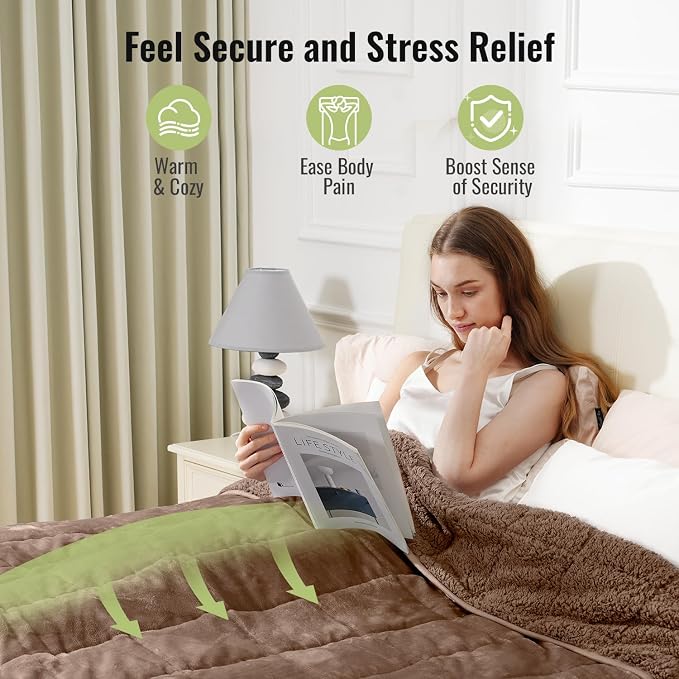 Uttermara Weighted Blankets for Adults Full Size, 12lbs 48x72 inches Blanket - Image 4
