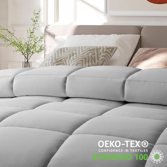 COHOME California King Size Comforter, All-Season Quilted Down Alternative - Image 6