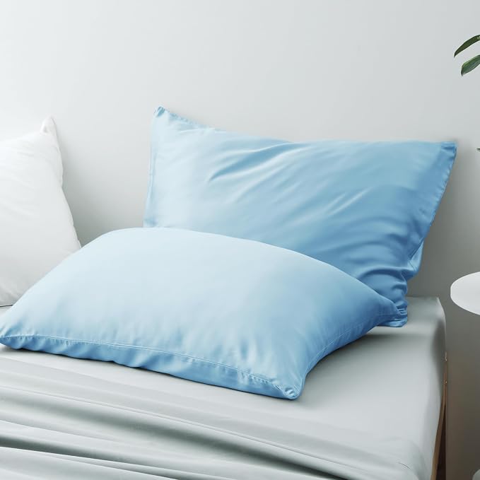 4-Pack Bamboo Viscose Zippered Pillow Cases King Size, 400 Thread Count Cooling - Image 5