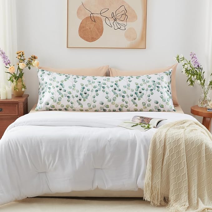 EXQ Home Satin Body Pillow Pillowcase Super Soft Silk Pillowcase, Body Pillow - Image 5