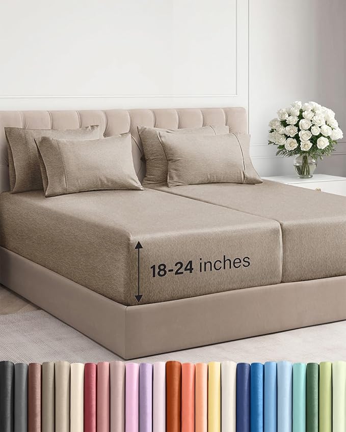 Extra Deep Split King Sheet Set by CGKUnlimited