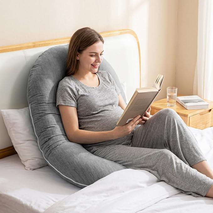 1 MIDDLE ONE Pregnancy Pillow, C Shaped Full Body Pillow - Image 7