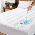 Twin Size Waterproof Mattress Protector Quilted, Breathable Ultra-Soft Filling by Unilibra