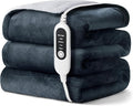 Electric Heated Blanket, Soft Flannel Fabric Heating Blanket Features 5-Level by Shodu