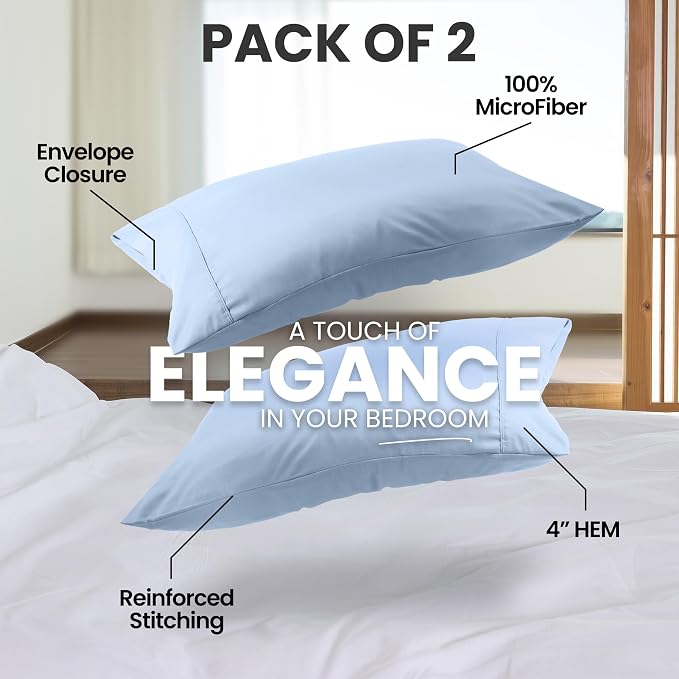 Utopia Bedding Pillow Cases Standard Size 2-Pack – Soft Brushed Microfiber – - Image 5