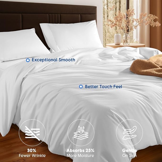 SONORO KATE 100% Egyptian Cotton Duvet Cover Queen Size, 1000 Thread Count - Image 6