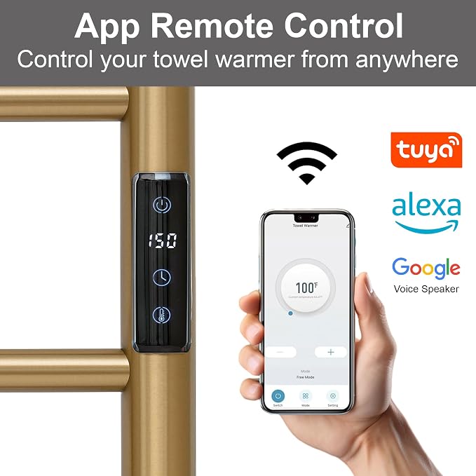 Electric Towel Rack with Voice Control - Image 2