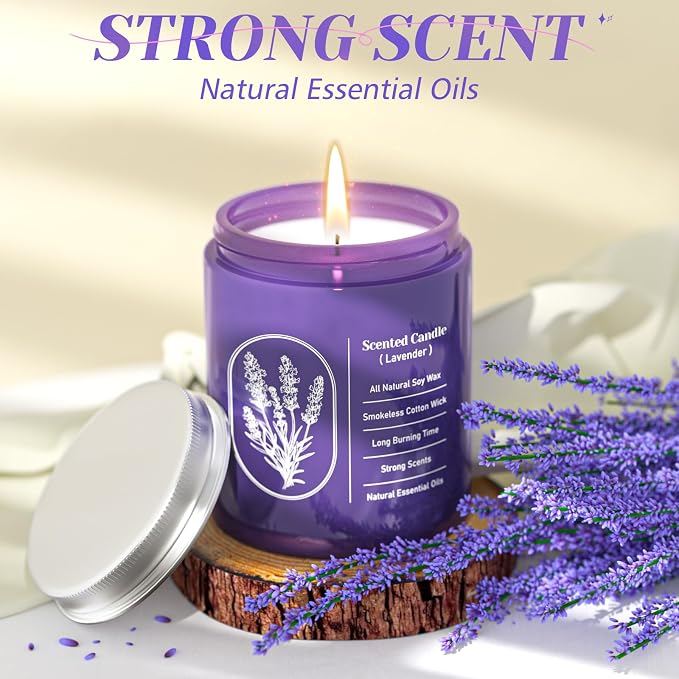 WarmEmbrace Lavender Scented Candles - Image 4