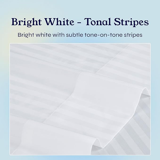 California Design Den Soft 100% Cotton Full Sheet Set, 400 TC Good Housekeeping - Image 5