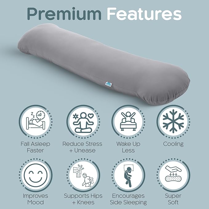 SleepCloud Weighted Body Pillow 8lbs - Image 3