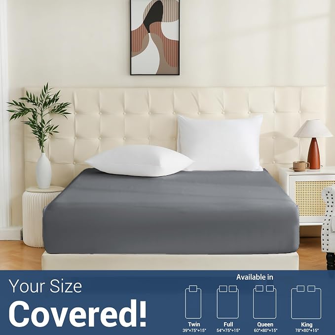 Bulk Queen Fitted Sheet Only Deep Pocket 6 Pack, Quick Sort Bottom Bed Sheets - Image 7