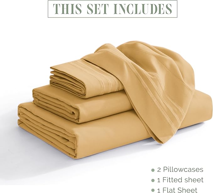 Elegant Comfort Luxurious 1500 Premium Hotel Quality Microfiber Three Line - Image 4