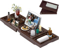 Bathtub Caddy Tray for Tub, Foldable Bath Table Trays, Bamboo Shelf by Artmalle