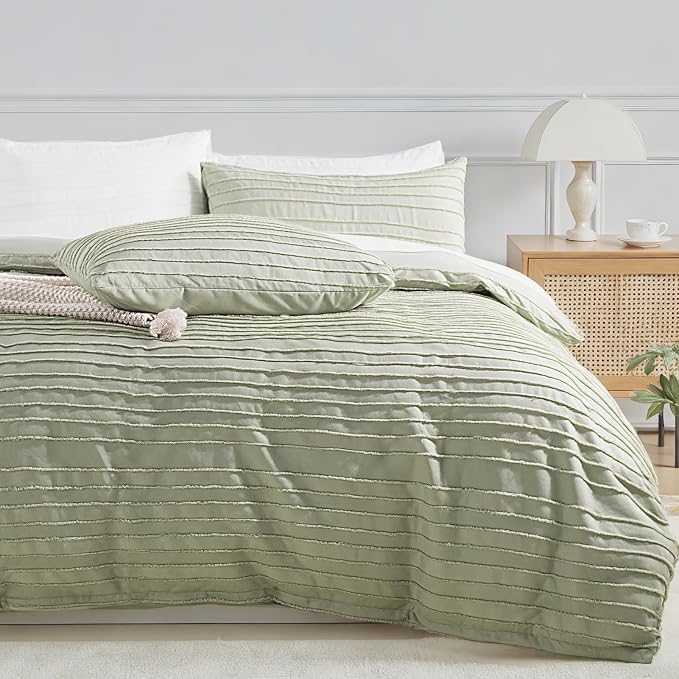 NEXHOME PRO Duvet Cover King, 3 Pieces Boho Tufted Duvet Cover Set, Soft and by NEXHOMEPRO