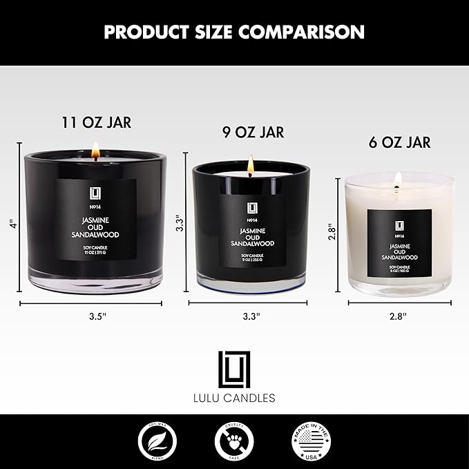 Lulu Candles | Clean Cotton | Luxury Scented Soy Jar Candle | Hand Poured in - Image 8