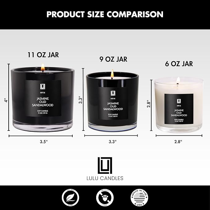 Lulu Candles | Saffron & Amber | Notes: Jasmine, & Amber | Smells Woody & - Image 8