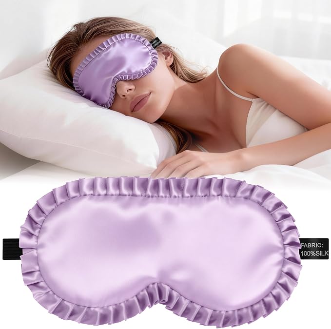 Silk Sleep Mask for Women, 100% Mulberry Silk Eye Mask, All-Silk Filled by Unknown