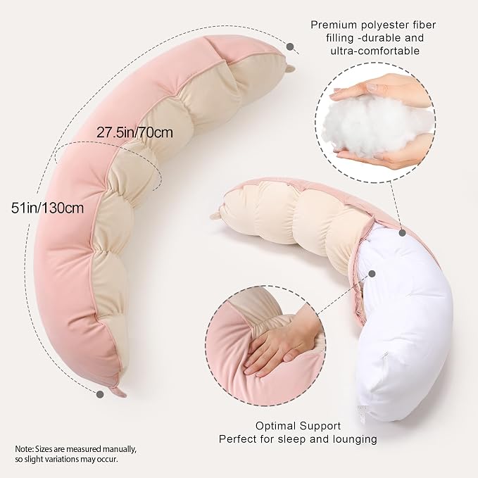 Peallow – Long Round Body Pillow - Image 3