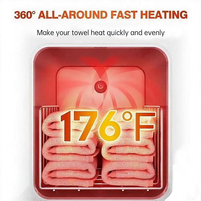 Hot Towel Warmer for Spa, 2-in-1 Thermostatic Towel Heater, 5L Mini Towel Warmer - Image 2
