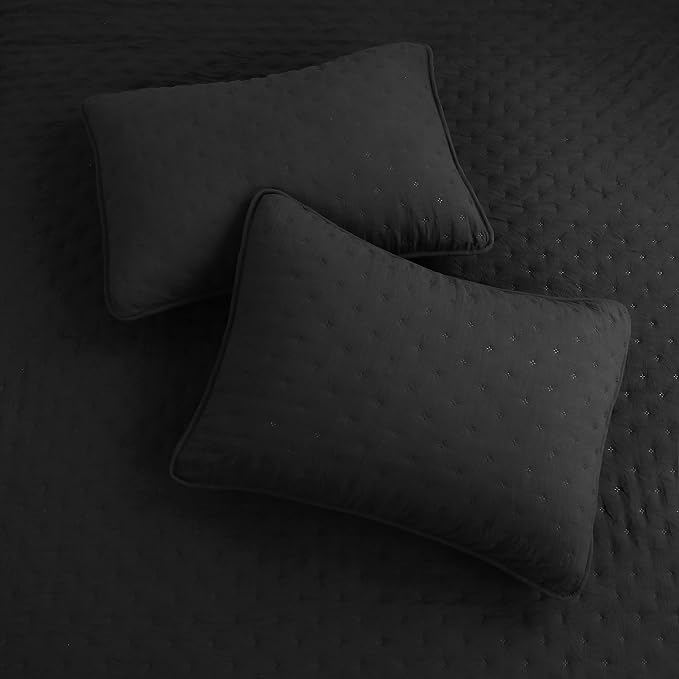 ROARINGWILD Black Queen Size Quilt Bedding Sets - Image 4