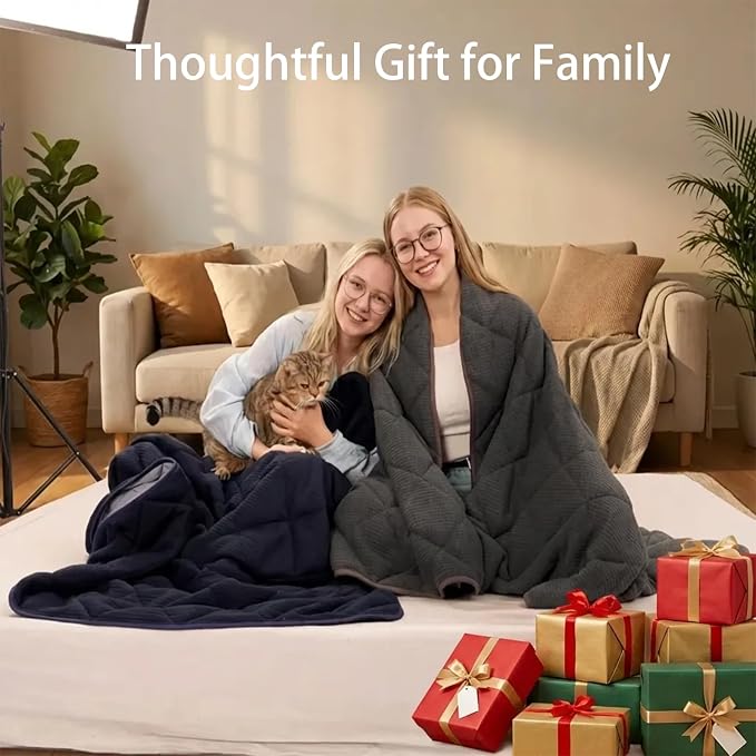 ZonLi 15lbs Weighted Blanket for Adults Sleeping, Double-Sided All Season - Image 7