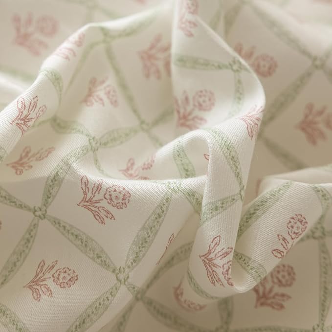 mixinni Red Floral Duvet Cover Set Full Size - Image 5