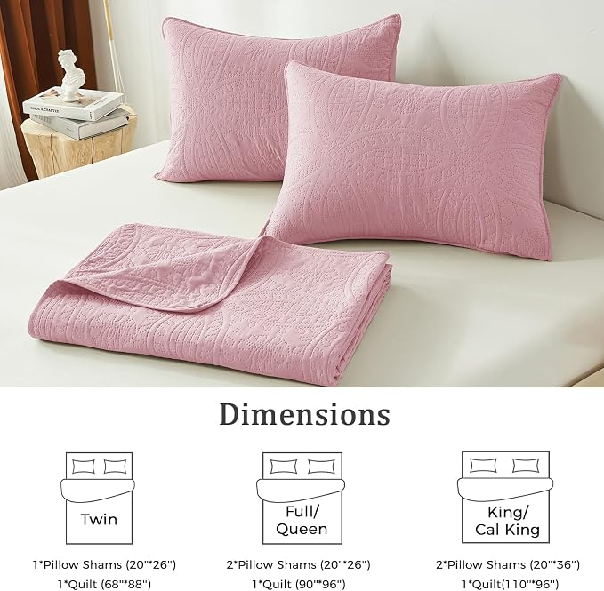 akkialla King/Cal King Quilt Set, Soft Microfiber Coverlet - Image 6