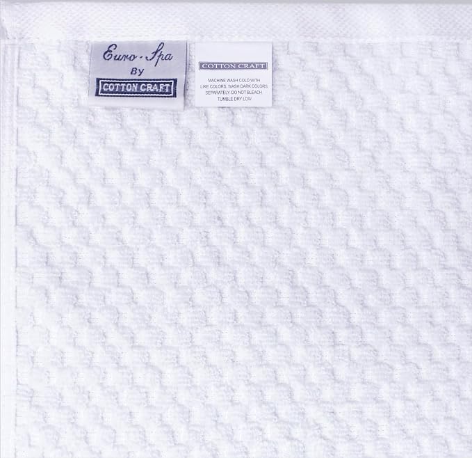 COTTON CRAFT Waffle 6 Piece Towel Set - Image 8