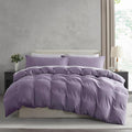 Nestl Grayish Purple California King Duvet Cover Sets by Nestl