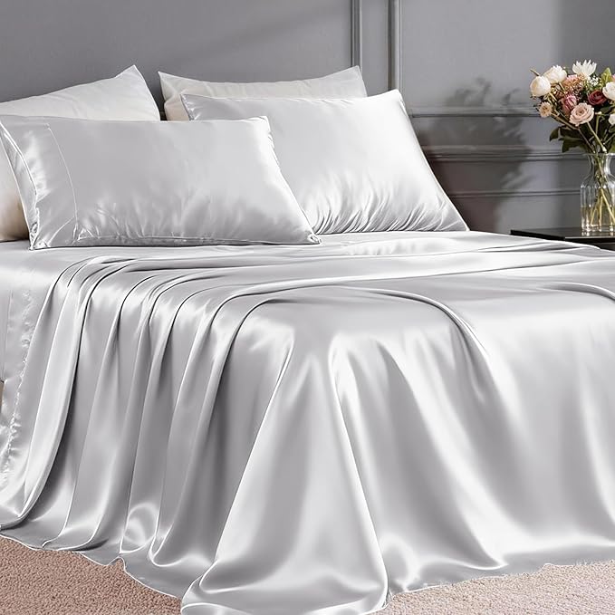 FreshCulture Satin Sheets Full Size by FreshCulture