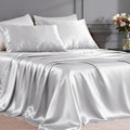 FreshCulture Satin Sheets Queen Size Bed Set- 4 Piece Luxury Soft Silky Queen by FreshCulture