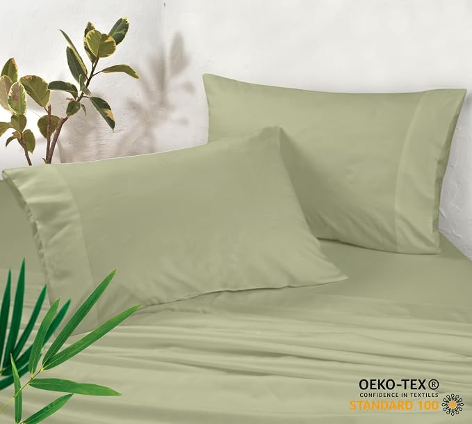 Royale Linen Cooling Pillow Cases Standard Size Set of 2-100% Rayon Derived - Image 3