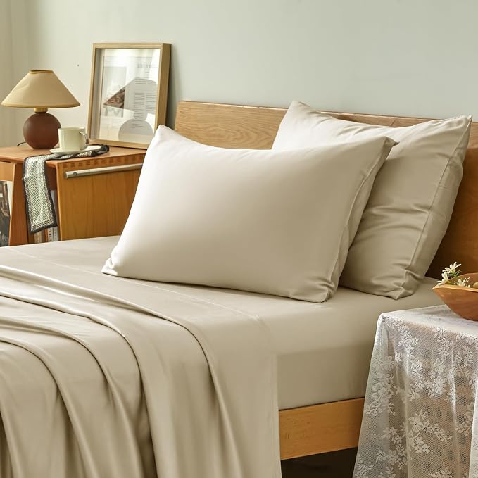 Homiest Cooling Pillow Cases King Size Set of 2, 100% Rayon Derived from Bamboo - Image 2