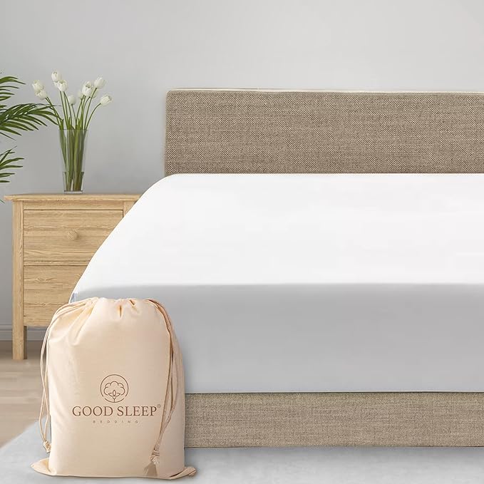 Good Sleep Bedding 800 TC Egyptian Cotton Soft & Breathable Full Fitted Sheet by GoodSleepBedding