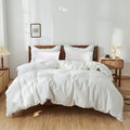 Simple&Opulence 100% Washed Linen Duvet Cover Set 5pcs Basic Style Natural by SimpleOpulence