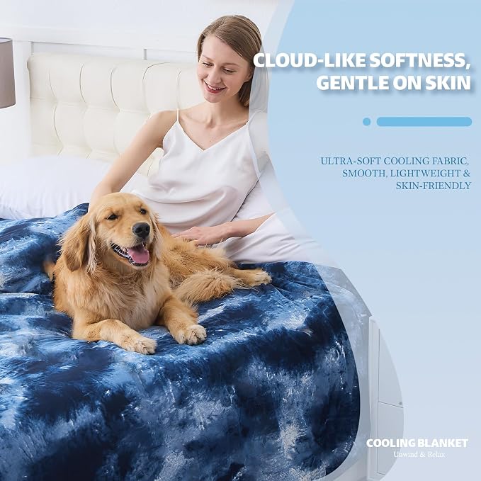 Cooling Blanket Throw Size for Hot Sleepers Ultra Lightweight & Breathable - Image 2