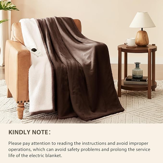Homemate Electric Heated Blanket Queen Size - Image 6